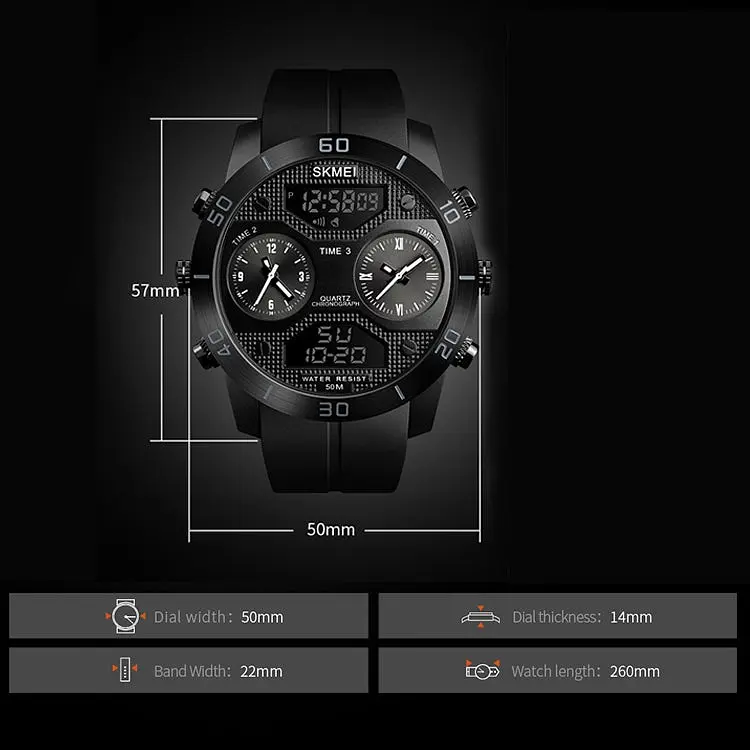 Наручний годинник чоловічий Skmei 1355 Black, 1355BK (17127) - фото 4