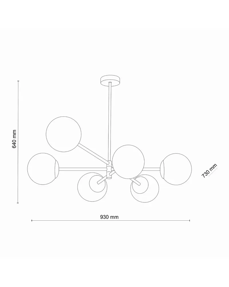 Люстра Tk Lighting 4606 Cadix G9 6x6W IP20 - фото 3