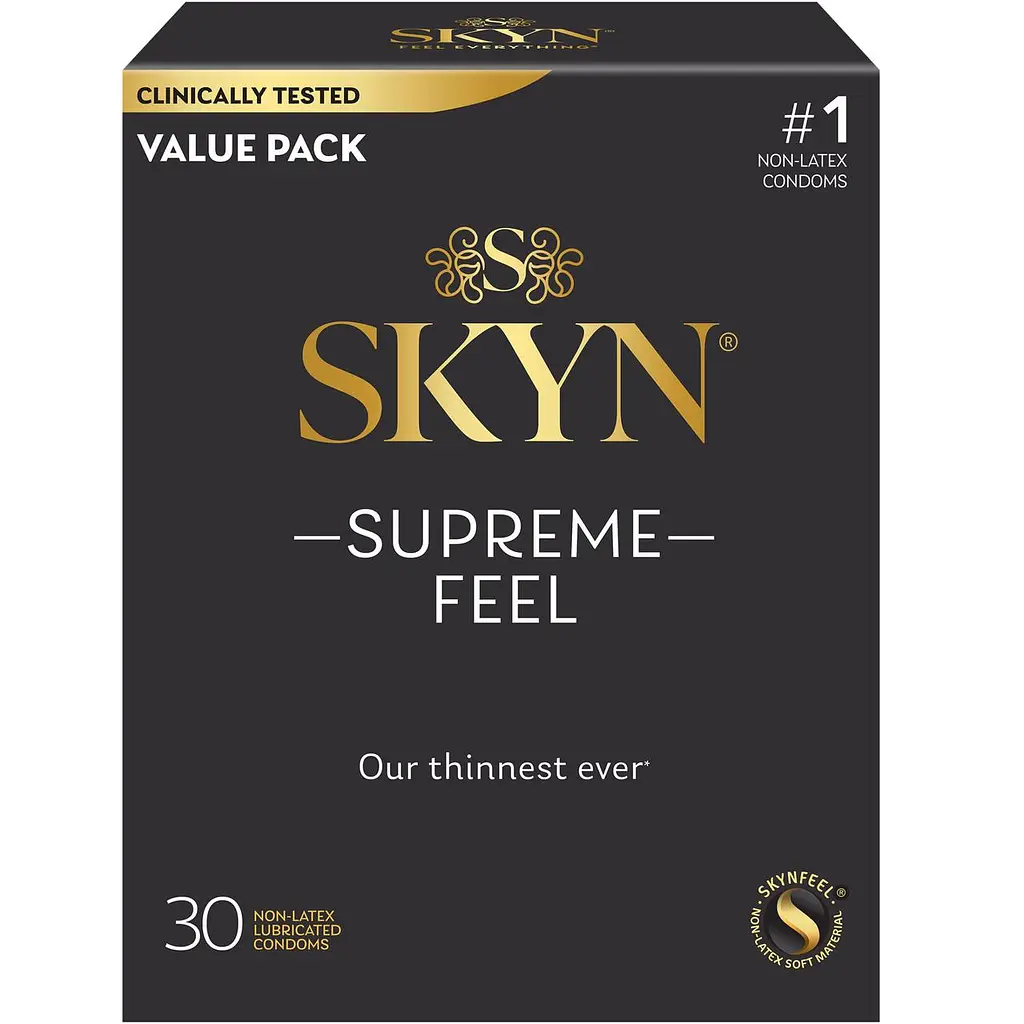 Презервативи SKYN Supreme Feel 30 шт – ультратонкі, без латексу, з максимальним зволоженням - фото 2