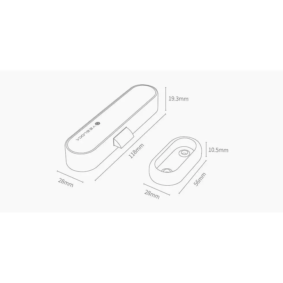 Розумний меблевий замок Xiaomi Yeelock Smart Cabiner Lock E [ZNGS02YSB] [49818] - фото 6
