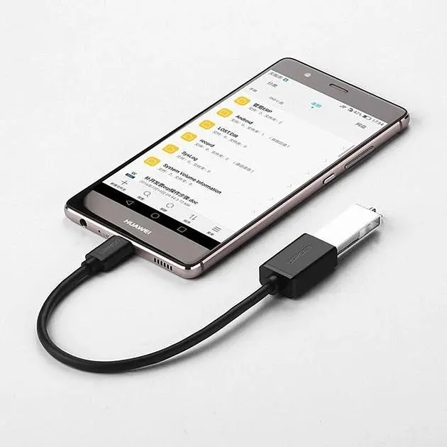 Перехідник Ugreen US154 USB-C to USB-A OTG 15см Black (30175) - фото 3