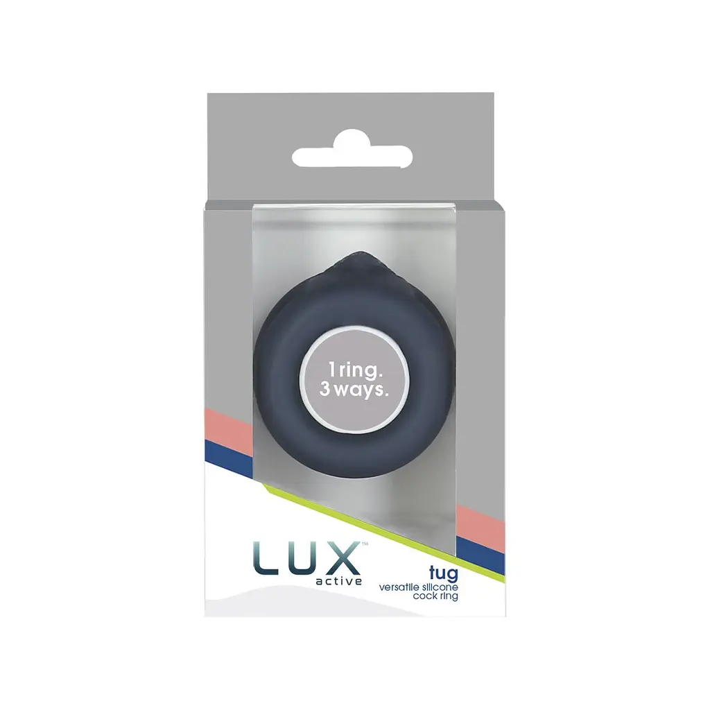 Подвійне ерекційне кільце Lux Active Tug Versatile Silicone Cock Ring, 5.8х2.8 см - фото 8