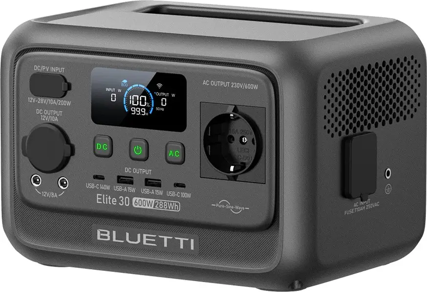Зарядная станция Bluetti Elite 30 V2 / 600 Вт / 288 Вт/год / LiFePO4 (PB931514) - фото 5