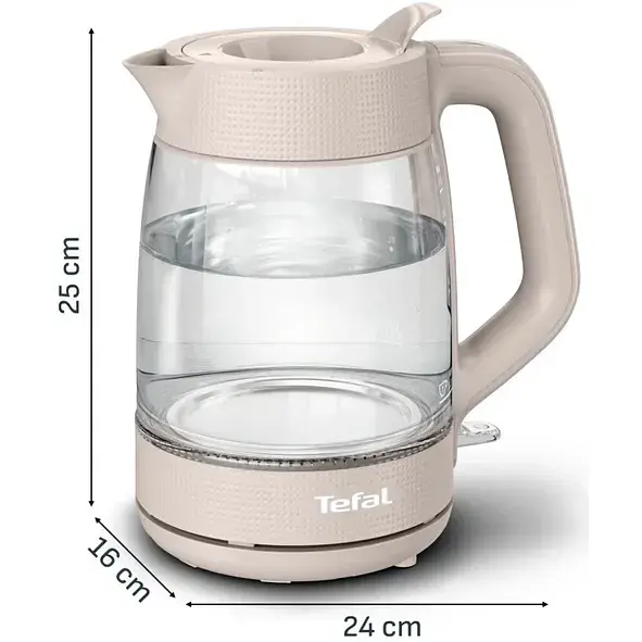Електрочайник Tefal Morning Glass Kettle бежевий (KO2G0BE0) - фото 4