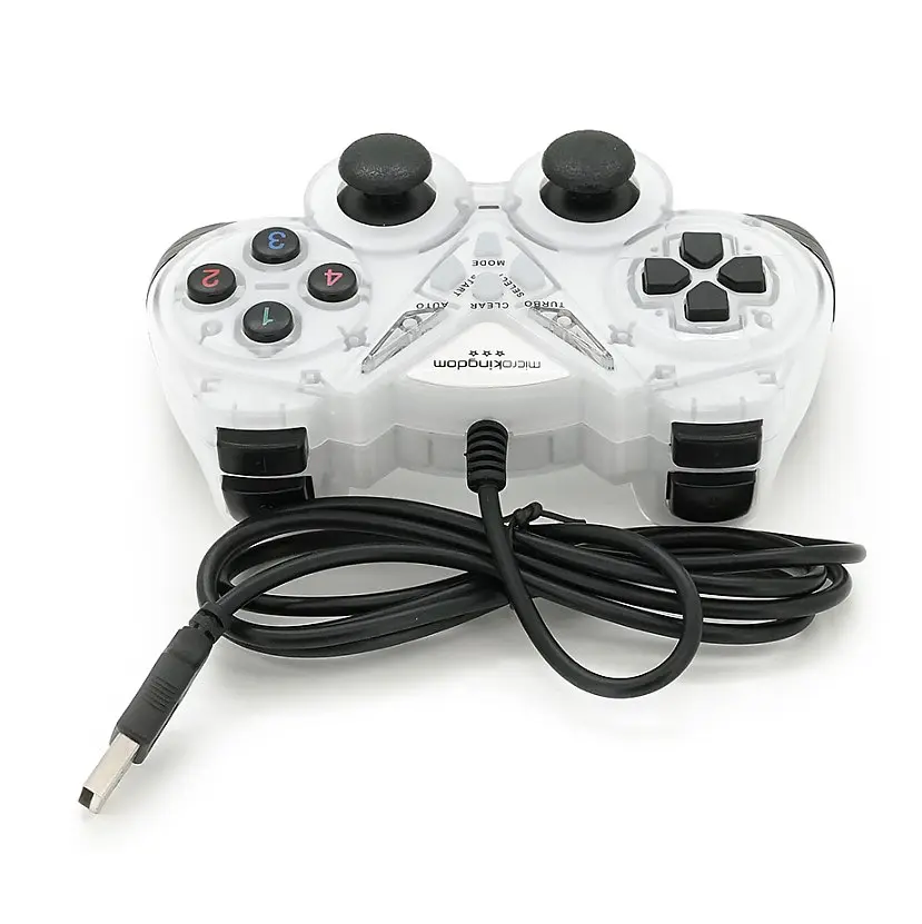 Геймпад джойстик Microkingdom 8600 DoubleShock USB White - фото 3