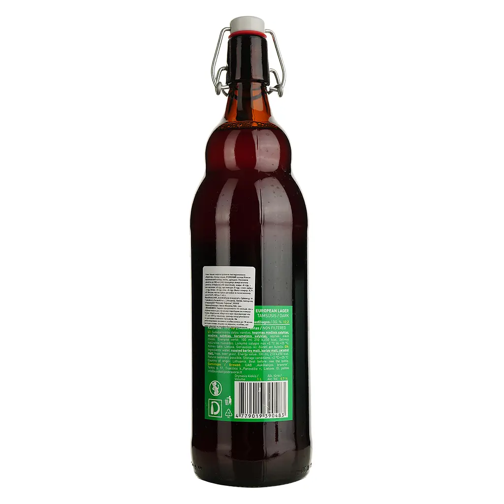 Пиво Keptinis темное 5.7% 1 л - фото 2