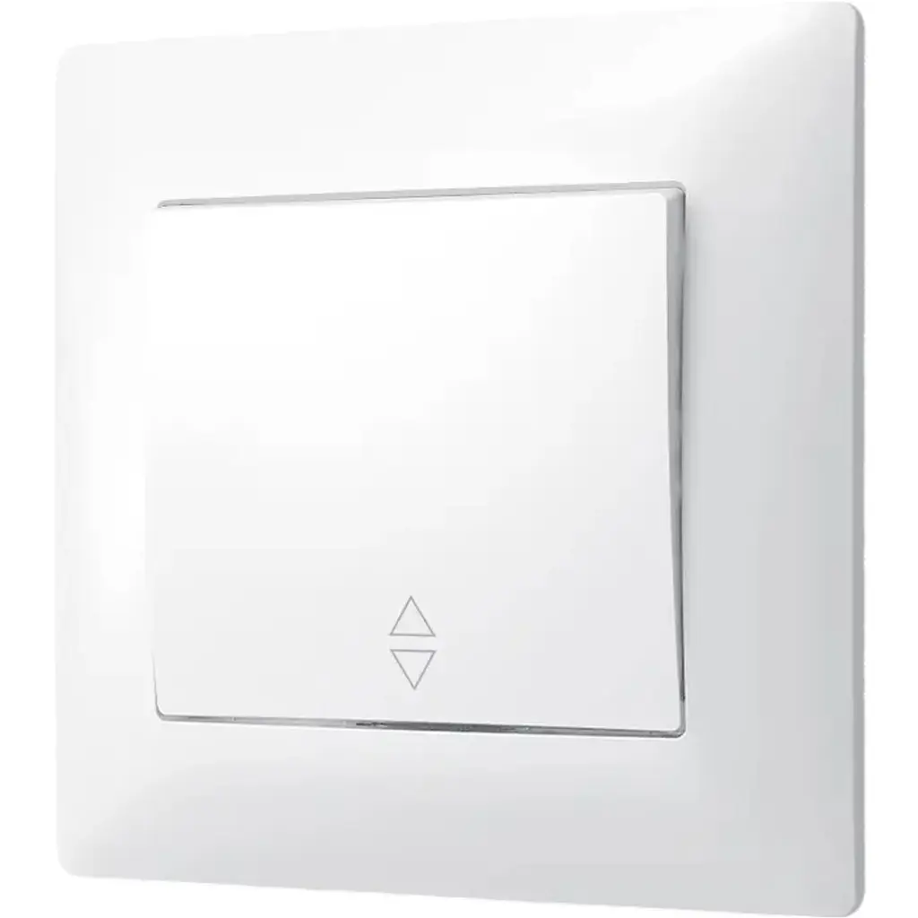 Вимикач одноклавішний Videx Titanum Standard прохідний білий 1 шт. - фото 2