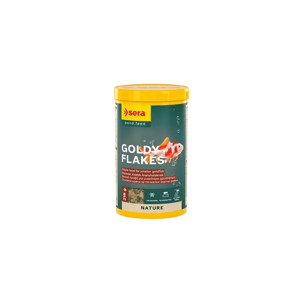 Корм для золотих риб Sera Goldy Nature у пластівцях 1000 мл (210 г) 32249