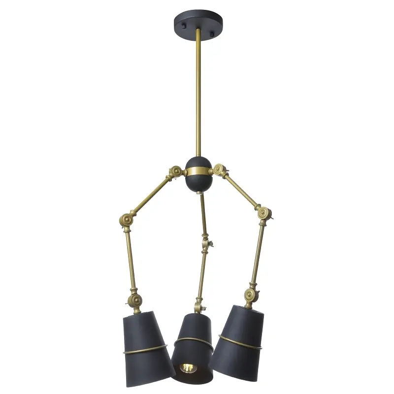 Люстра Brille лофт подвесная паук E27 60W GR (BL-392S/3) - фото 3