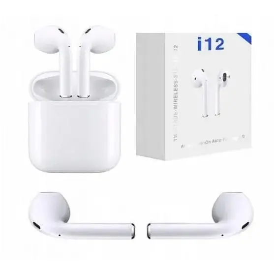 Навушники Bluetooth 5.0 TWS i12 білі - фото 2