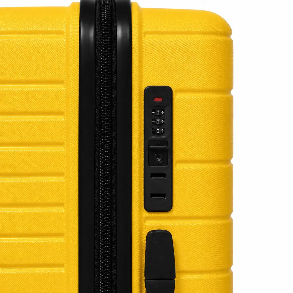 Валіза з поліпропілену Snowball 33703 велика 101л жовта (33703-L-Yellow) - фото 5