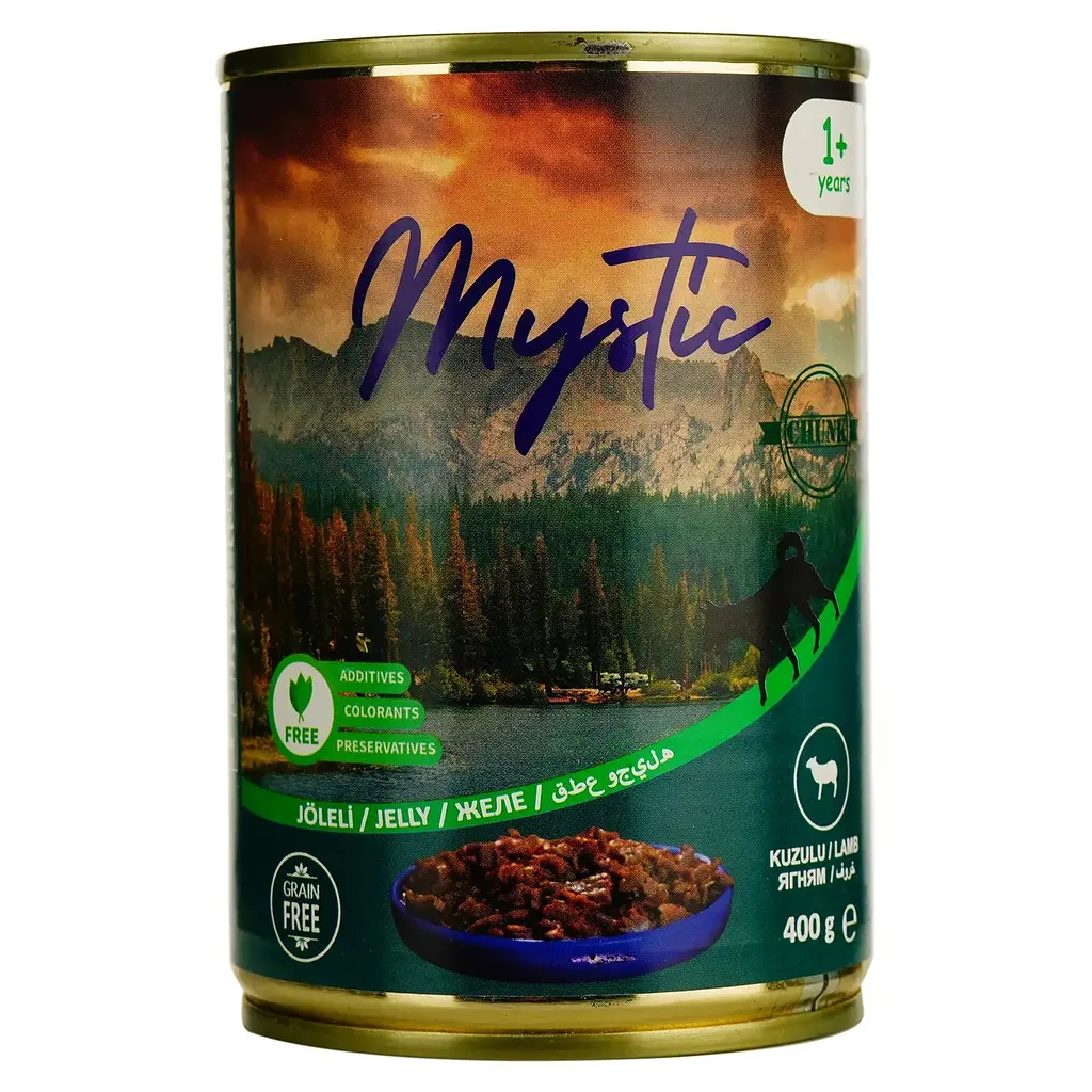 Вологий корм для собак Mystic шматочки ягнятини в желе 400 г (609201) - фото 2