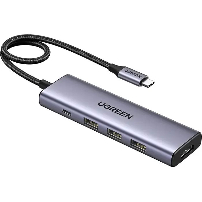 Док-станція USB3.0 Type-C --> HDMI 4K30Hz/3xUSB-А 3.0/Type-C/PD 100W 5-in-1 CM511 Ugreen - фото 2