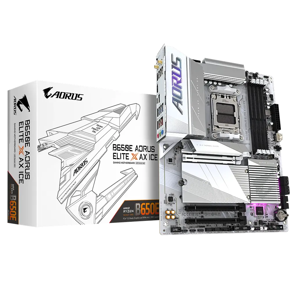 Материнська плата Gigabyte B650E Aorus Elite X AX Ice Socket AM5 (B650E A ELITE X ICE) - фото 5
