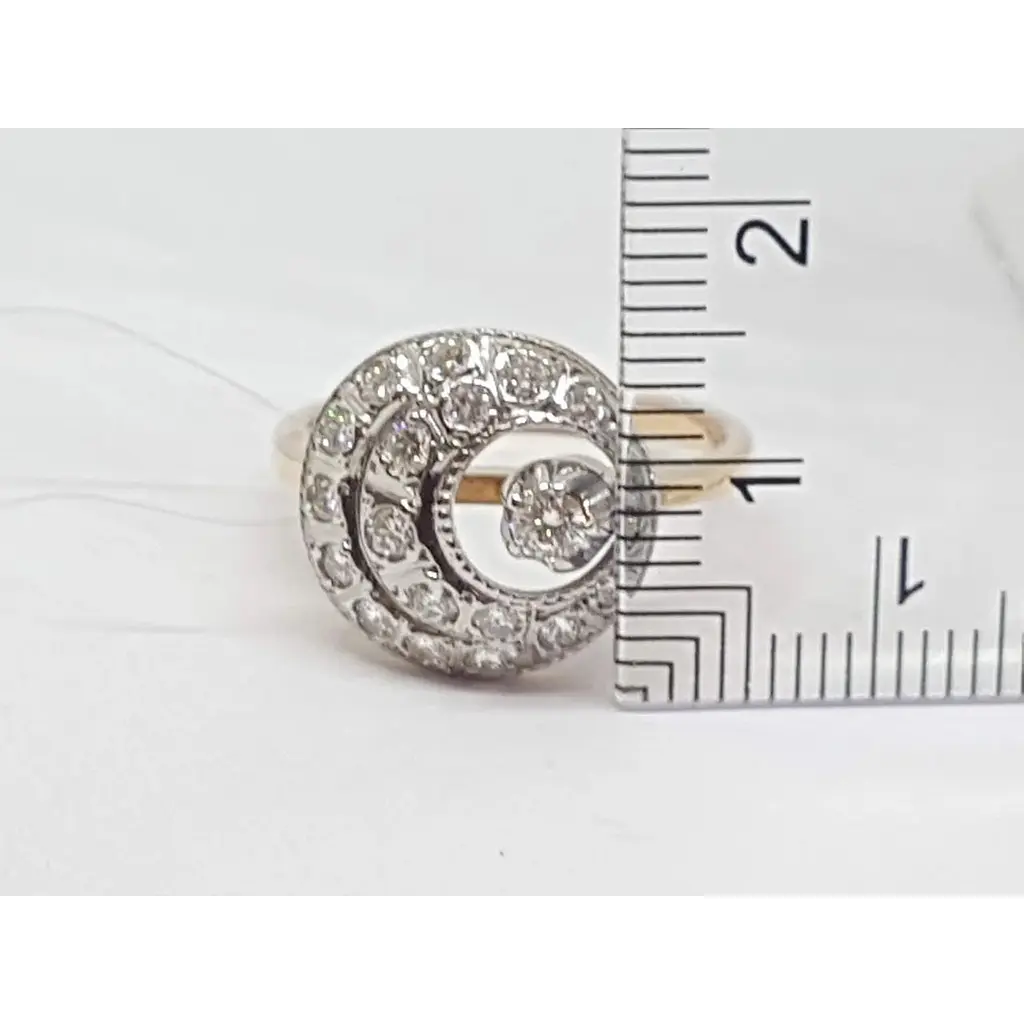 Золоте кільце Qvaliz з діамантами. 8В410158536/10 18 - фото 6