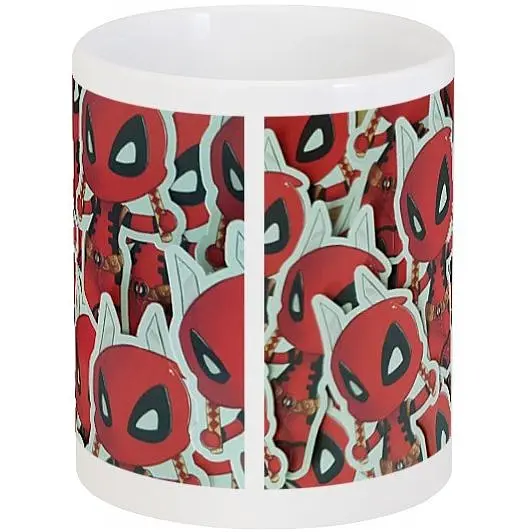 Кухоль GeekLand Deadpool Marvel Geeky Sticker 02.65 330 мл білий - фото 2