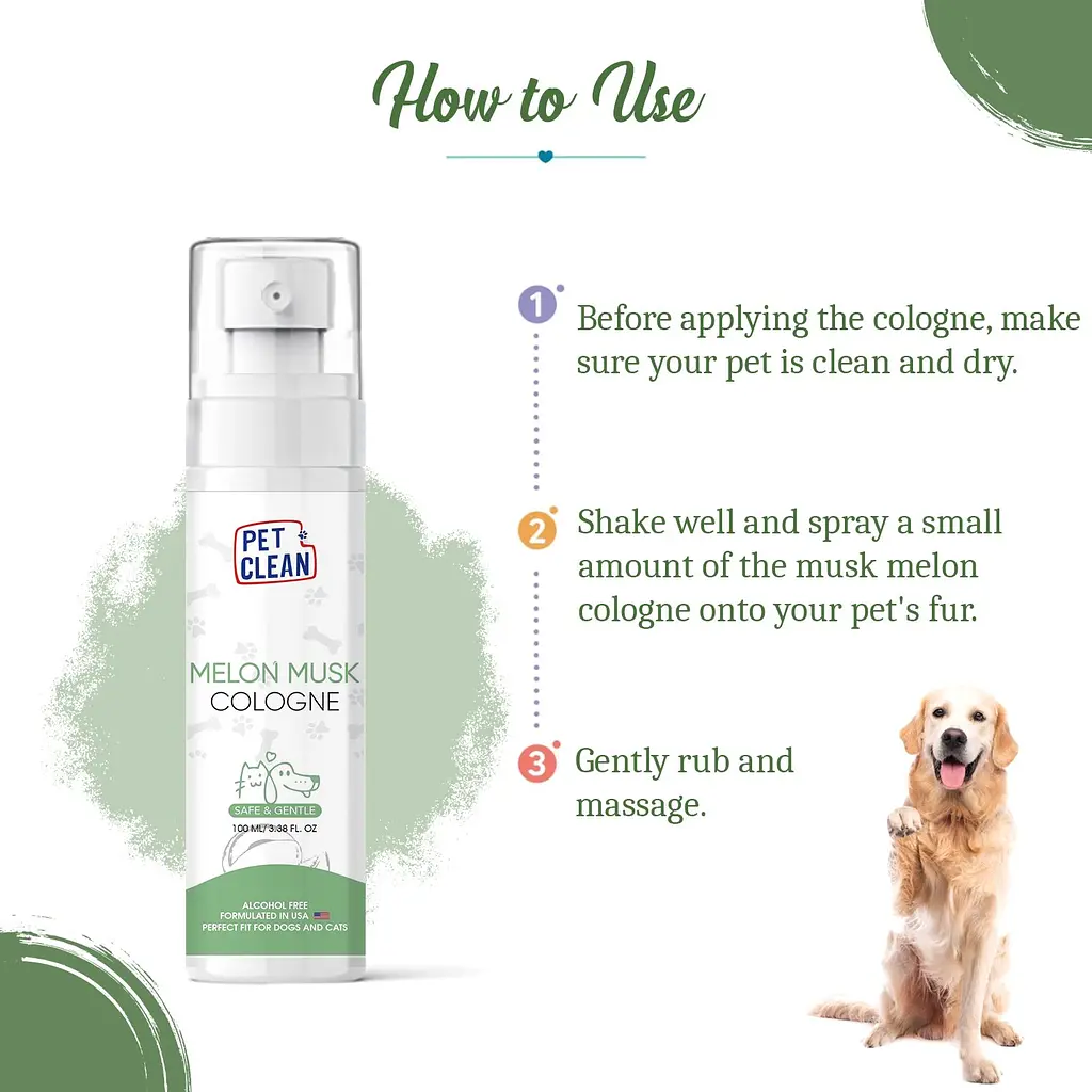 Парфюмированный спрей Pet Clean Cologne Musk Melon для животных с ароматом мускусной дыни 100 мл - фото 6