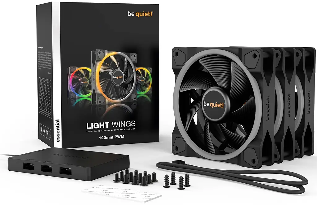 Вентилятор Be quiet! Light Wings 120mm PWM 3 pack (BL076) - фото 4