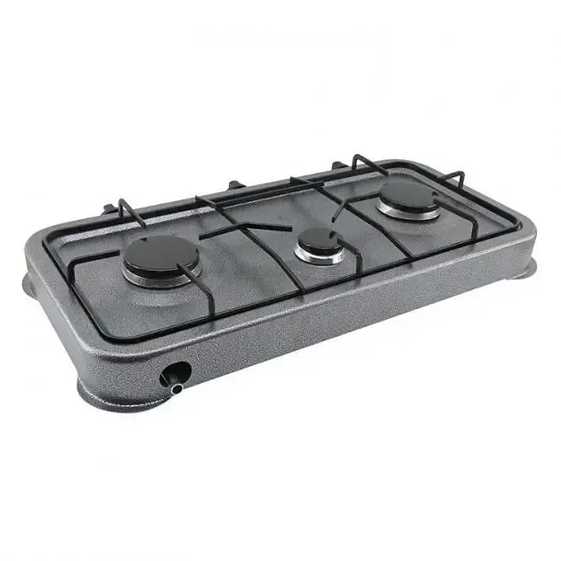 Газова плита таганок настільна Domotec MS-6603 3 конфорки(7696) - фото 2