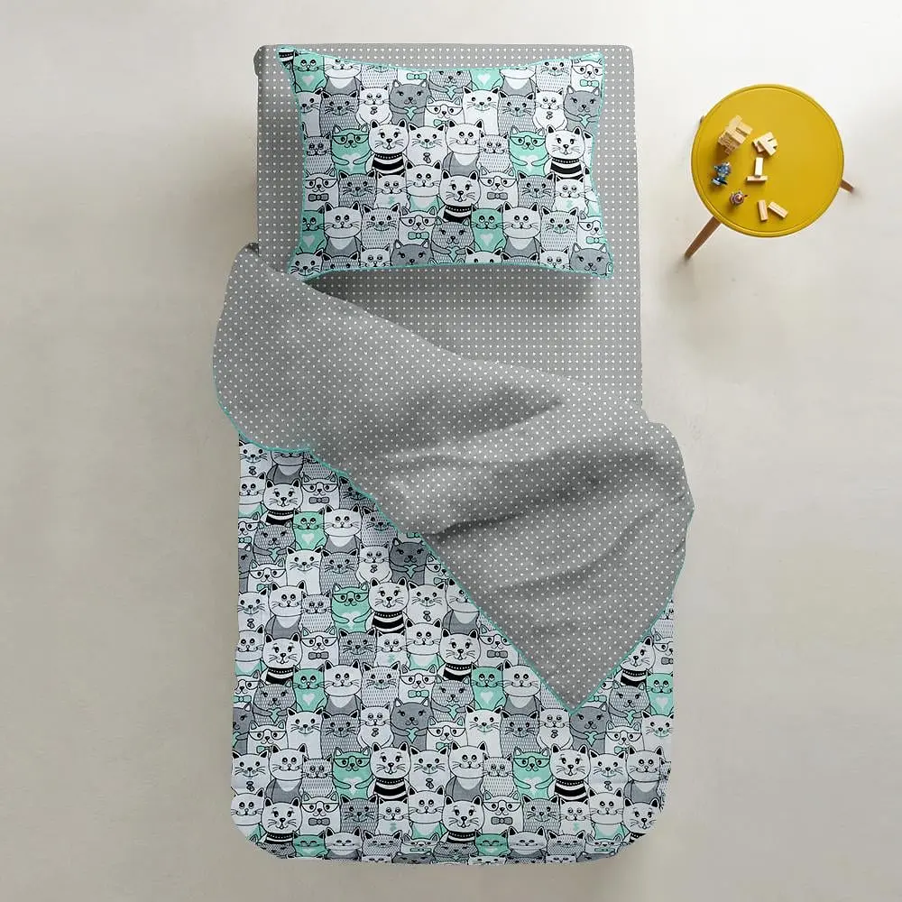 Простирадло полуторне Cosas White Dots 155х240 см (Горох_сбелый_2) - фото 3