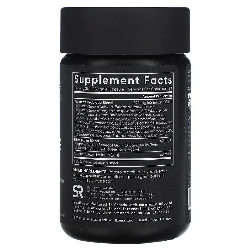 Пробіотики Sport Research Daily Women's Probiotics 65 Billion CFU 30 veg caps (1086-2023-10-3442) - фото 2