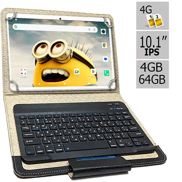 Планшет та чохол з Bluetooth клавіатурою Hoozo S 464 LTE 4GB/64GB IPS 10.1" Gold (1388) - фото 2