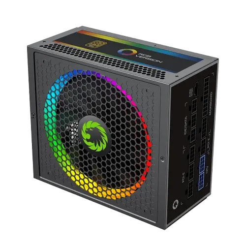 Блок живлення 1050 Вт, GameMax RGB1050 PRO, Black, модульний, 80+ Gold, Active PFC, 14 см з RGB підсвічуванням - фото 5