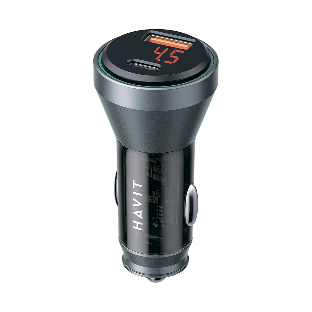 Автомобільний зарядний пристрій HAVIT HV-CC2017 48W USB-A+USB-C HAVIT (28470-000)