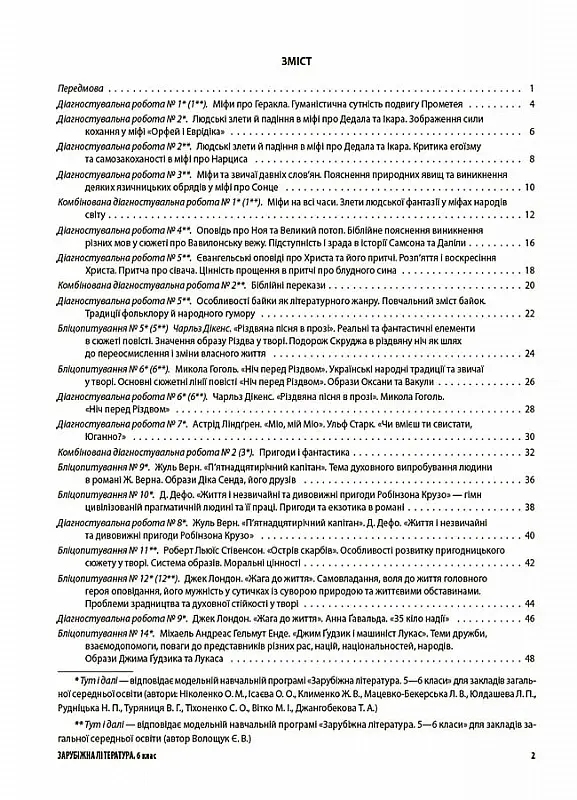 Оцінювання. Зарубіжна література. УСІ діагностувальні роботи. 6 клас - Марина Коновалова - фото 2