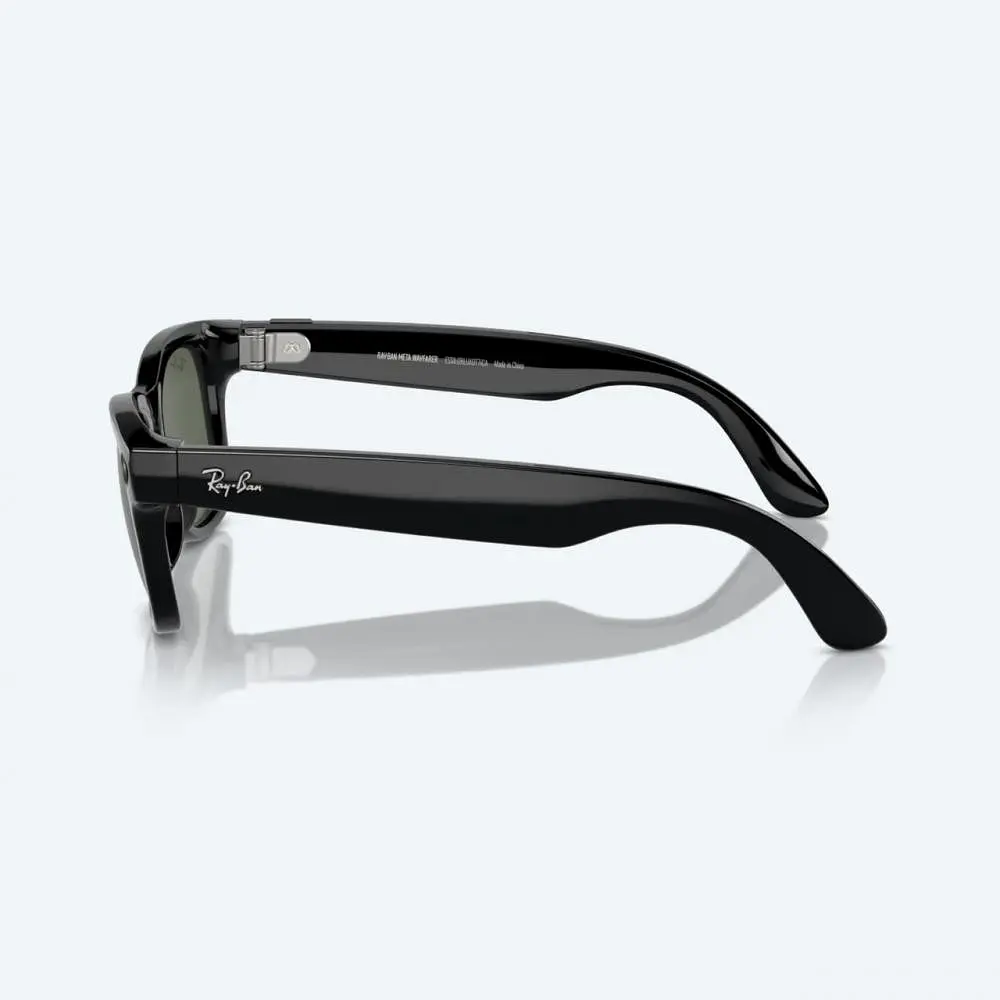 Смарт-окуляри Ray-Ban Meta Wayfarer Shiny Black Frame Green Lenses (RW4006 601/71 50-22) - фото 4