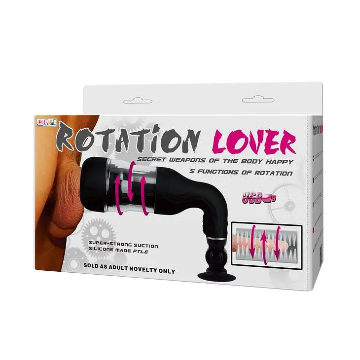 Мастурбатор Baile Rotation Lover USB (чорний) - фото 9
