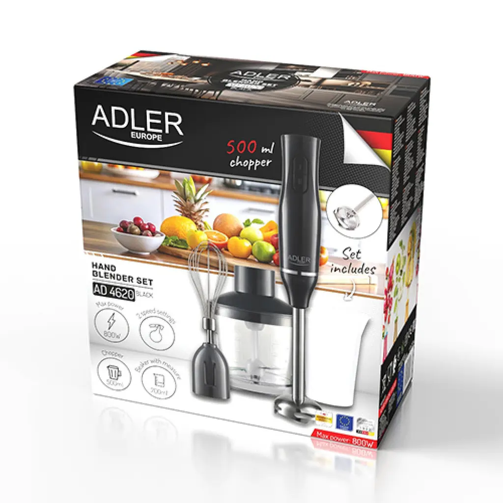 Блендер Adler AD 4620 3 в 1 Black - фото 10