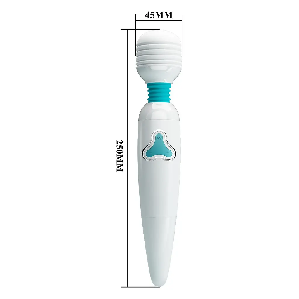 Вібромасажер Pretty Love Body Wand Cloud, 25 см (білий) - фото 8
