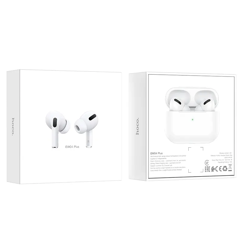 Навушники Bluetooth Hoco EW04 Plus True wireless BT headset White - фото 2