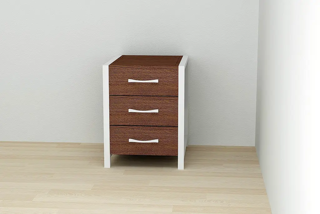 Тумба универсальная Ferrum-decor Вивьен 3 50x41x40 белый ДСП Венге 16мм (FRD-106182) - фото 3