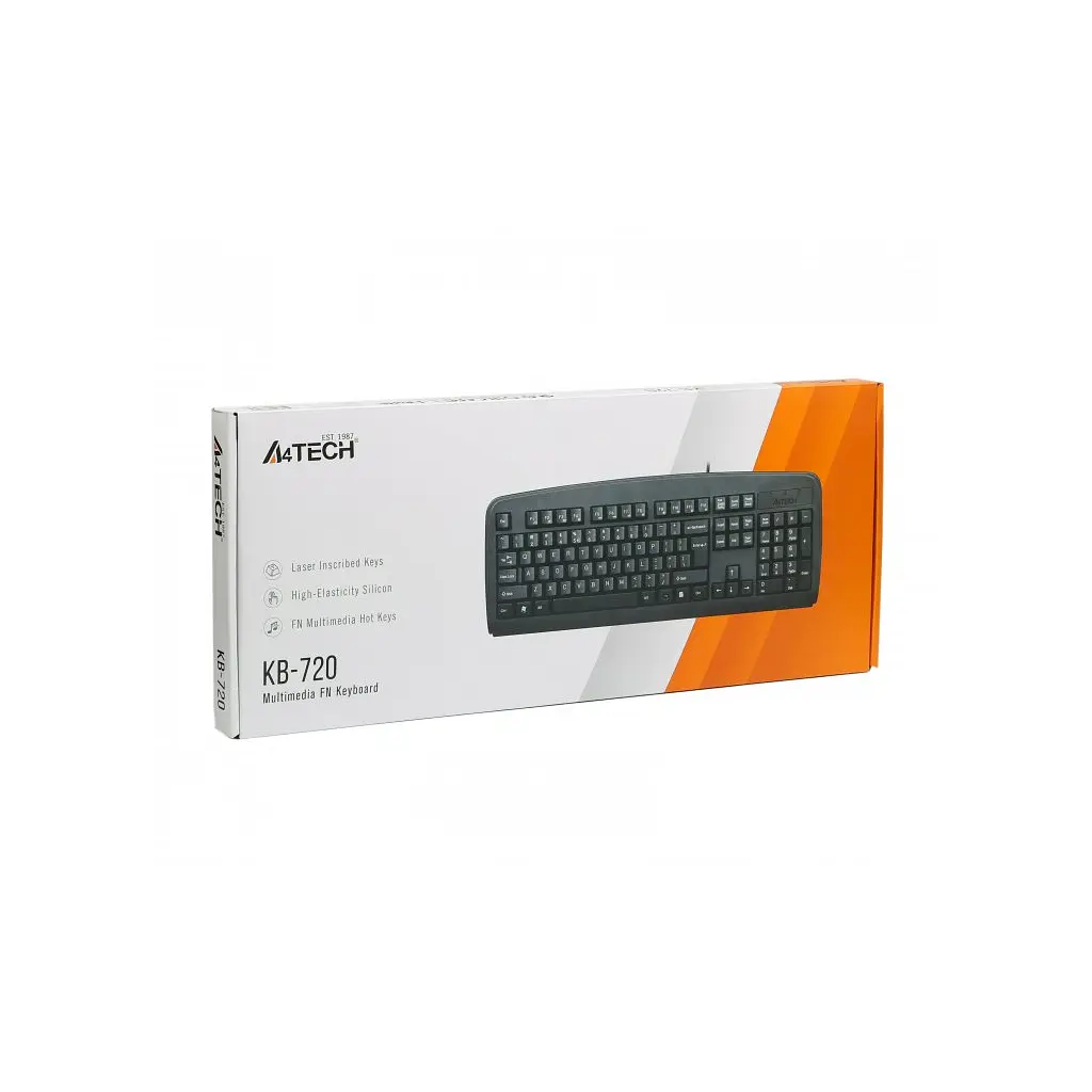 Клавіатура A4Tech KB-720 Black USB (4711421688574) - фото 5