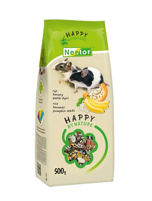 Корм для піщанок і мишей Nestor Premium з рисом, бананом і гарбузовим насінням 500 г 3067