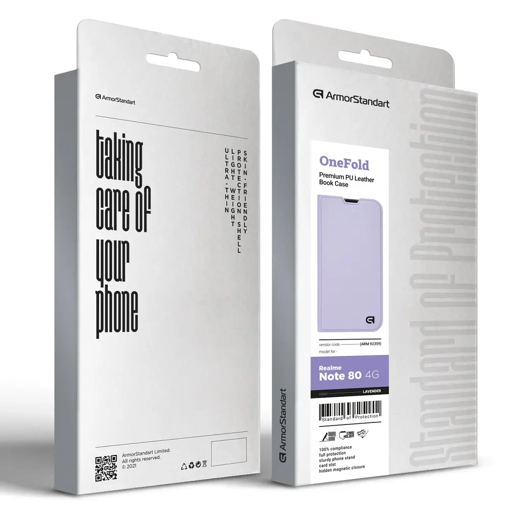 Чохол-книжка ArmorStandart OneFold Case для Realme Note 80 4G Lavender - фото 7