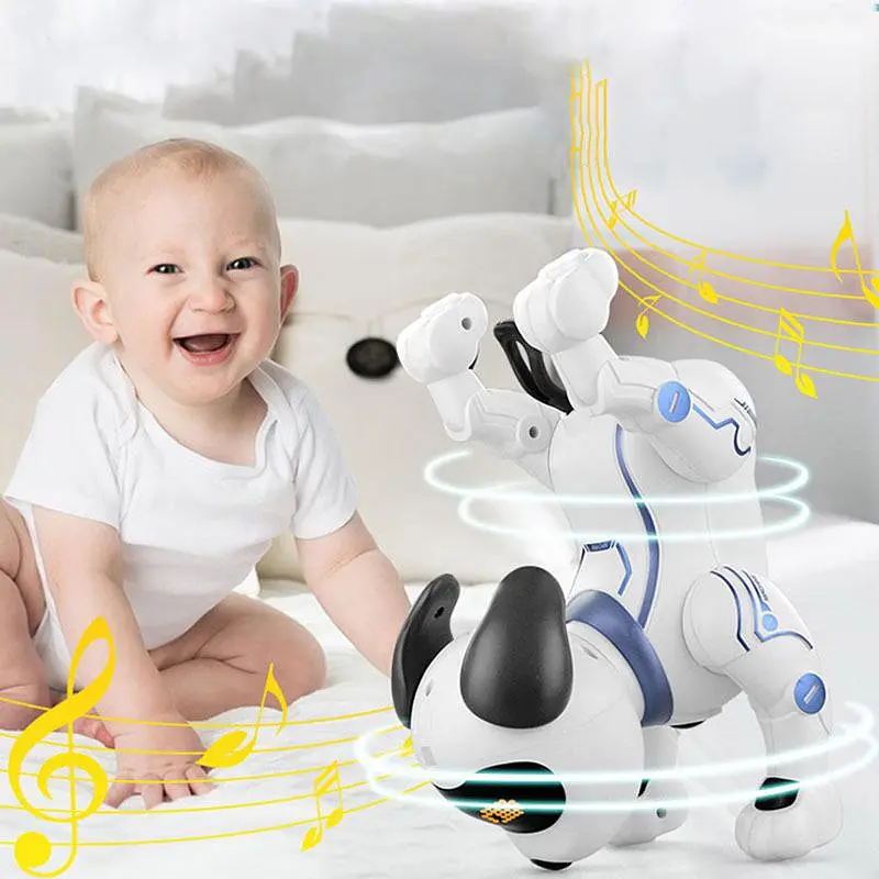 Интерактивная игрушка Собака-Робот SHT K16 White - фото 5