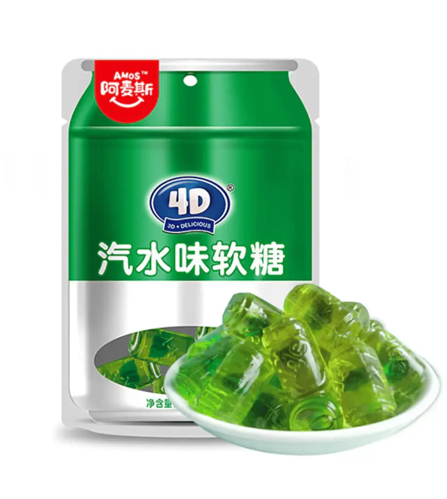 Желейні цукерки Amos 4D Gummy Soda Lime 72г - фото 2