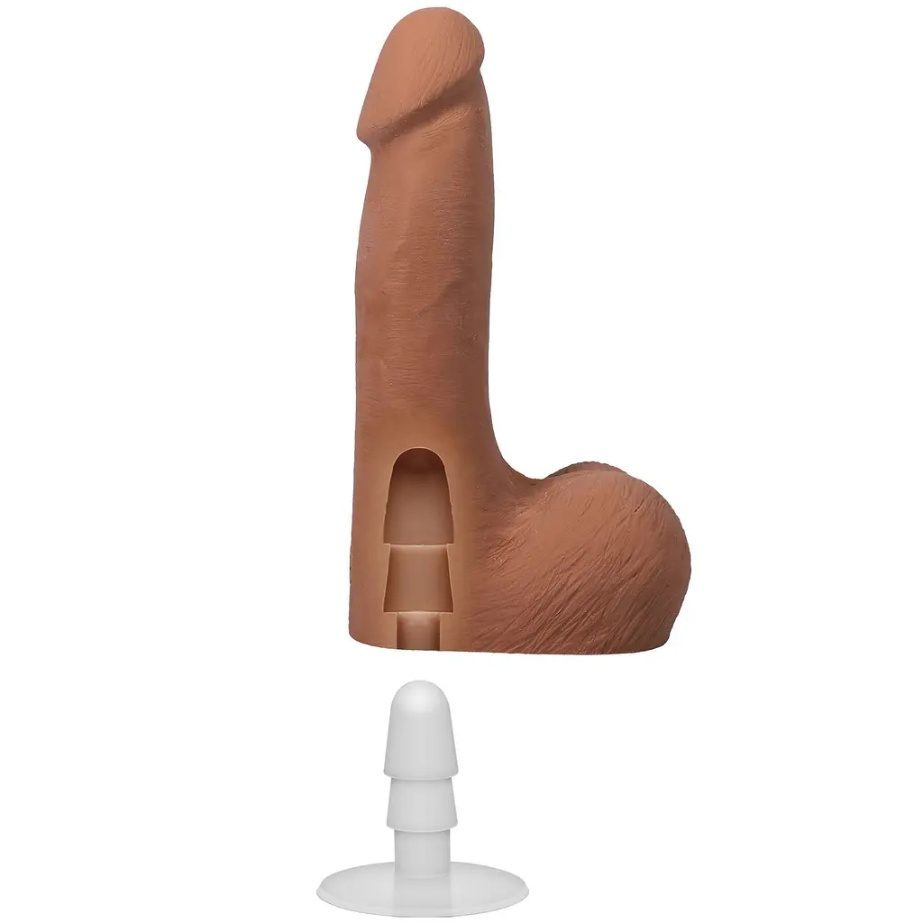Фалоімітатор Doc Johnson The Realistic Cock ULTRASKYN 7 Inch with Balls, 17.8 см - фото 6