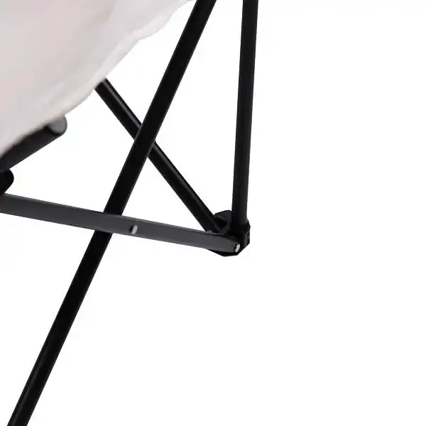 Стілець туристичний Lugi складаний зі сталевим каркасом білий HPS2 - фото 8