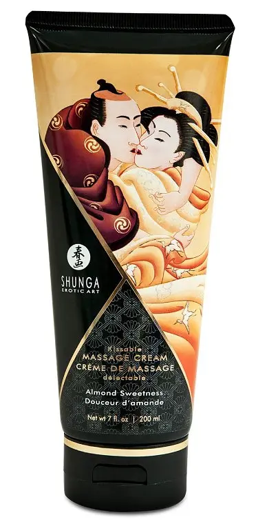 Їстівний масажний крем Shunga KISSABLE MASSAGE CREAM - Almond Sweetness (200 мл) Shunga SO2509 89346
