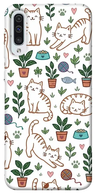 TPU чохол Demsky Cats pattern для Samsung Galaxy A50 (A505F) / A50s / A30s