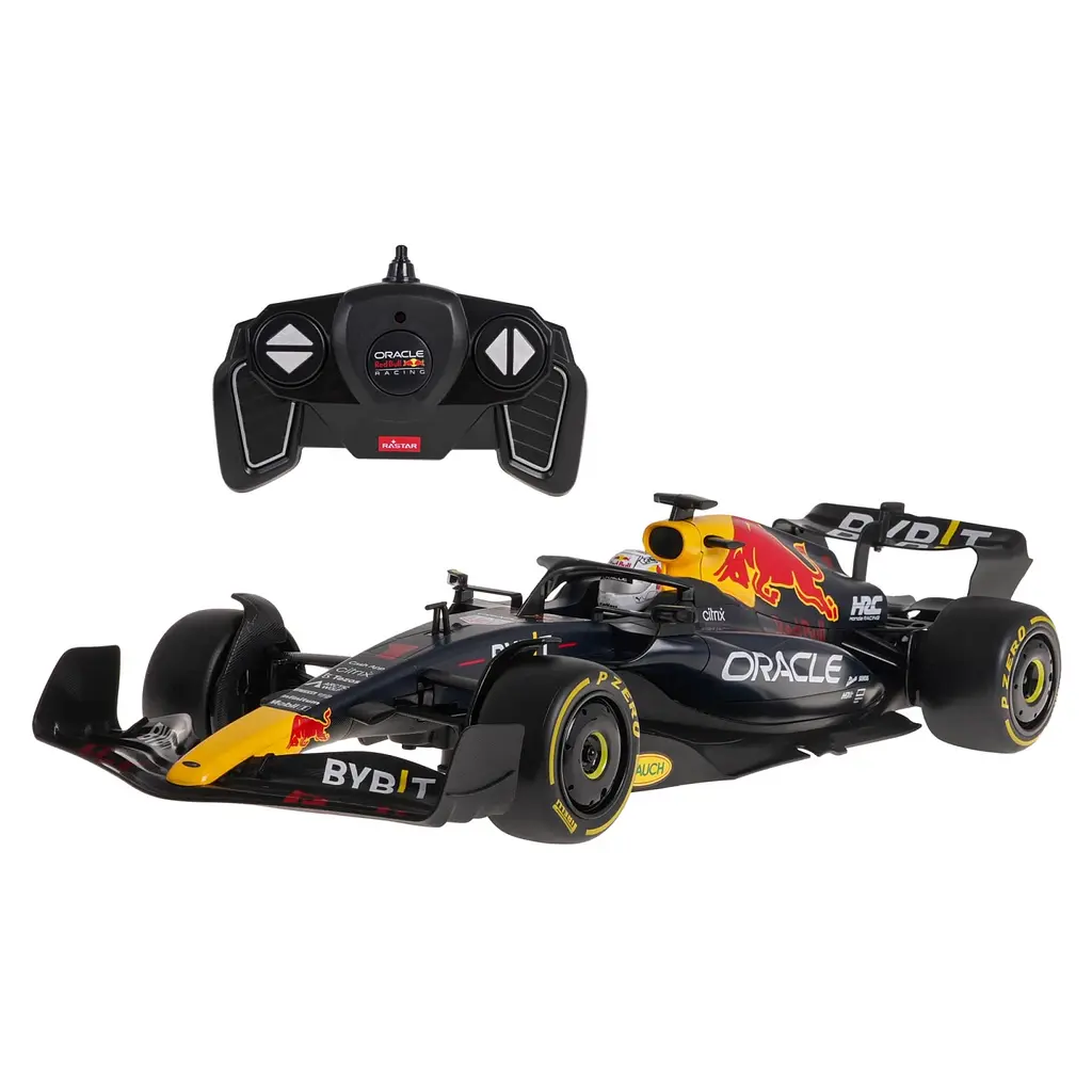 Машинка RASTAR Oracle Red Bull Racing RB18 R/C 1:18 черный 94800 - фото 2