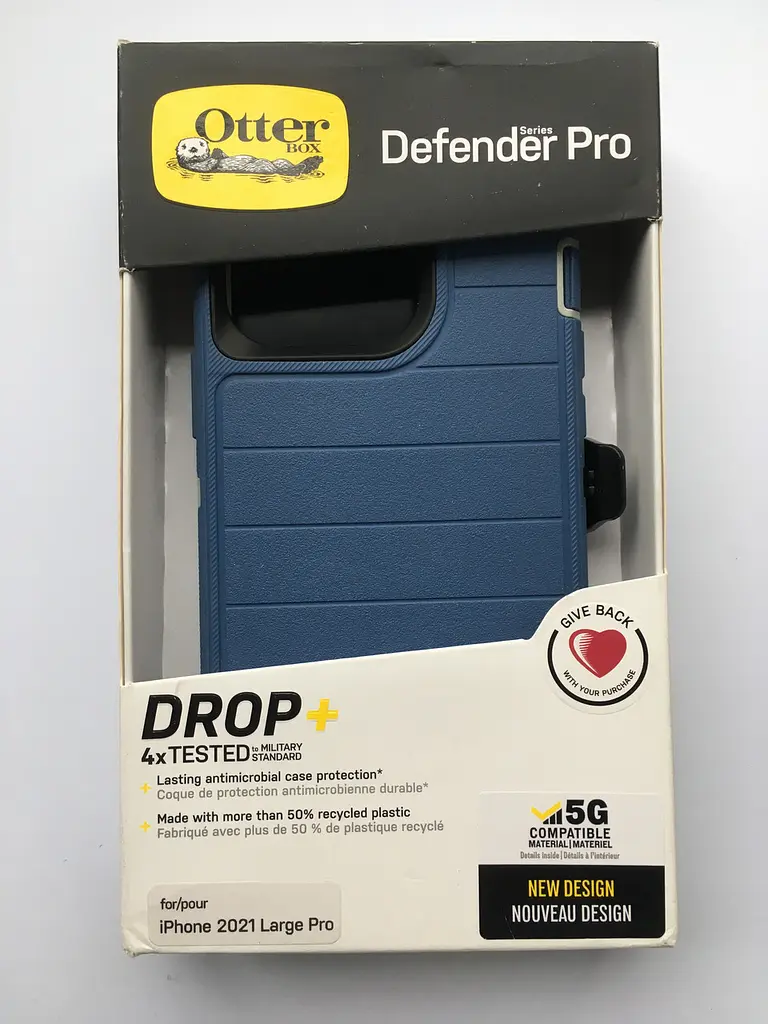 Чохол протиударний з кліпсою OtterBox Defender Pro 77-83540 для iPhone 13 Pro Max (6.7") Blue - фото 2