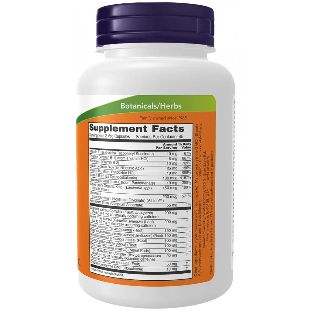 Добавка Now Foods Energy 90 капсул - фото 2