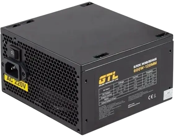 Блок живлення GTL Gaming Star 600W (GTLGS600BK) - фото 6