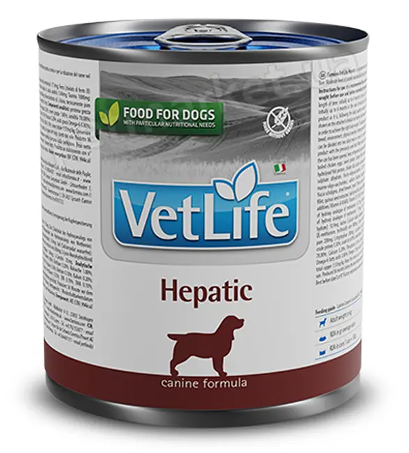 Вологий дієтичний корм для собак Farmina Vet Life Hepatic для підтримки функції печінки, 300 г