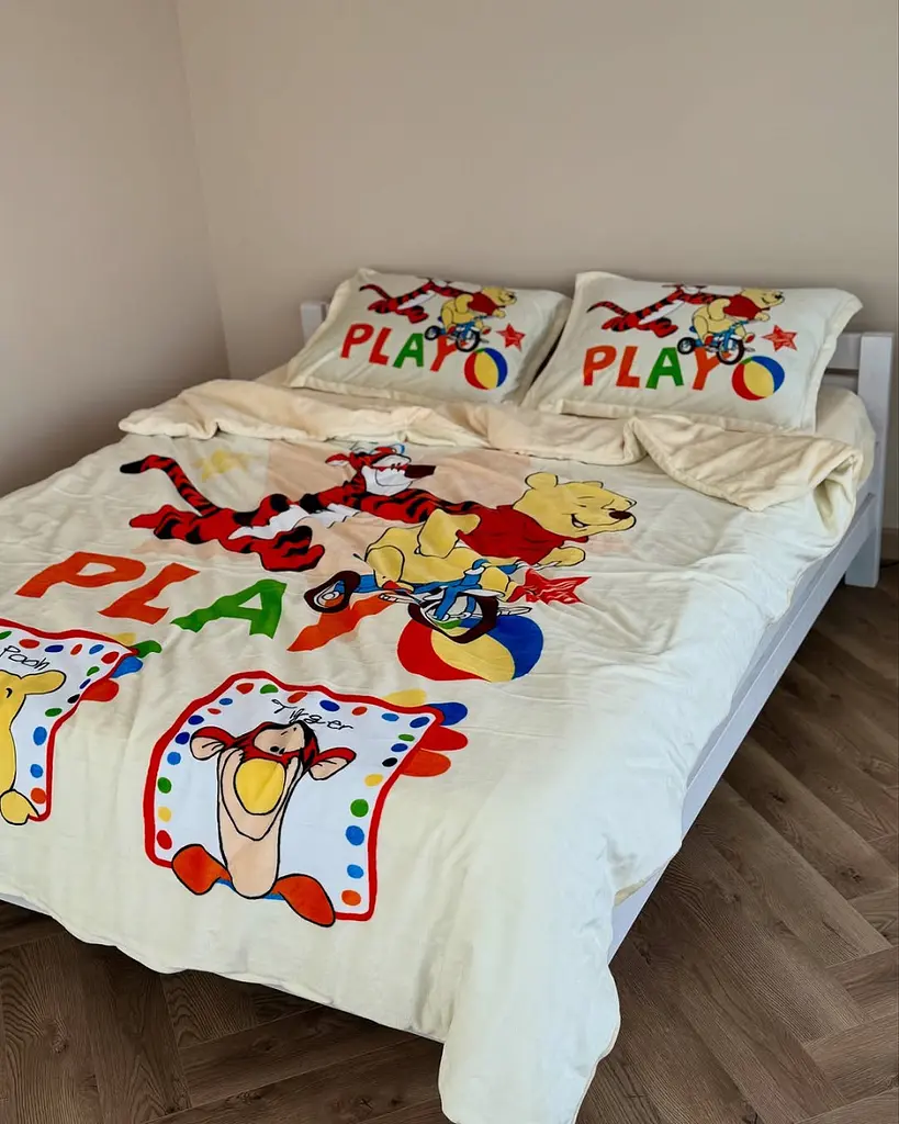 Постільна білизна дитяча плюшеве євро Dushka Home 21222 200х220 см